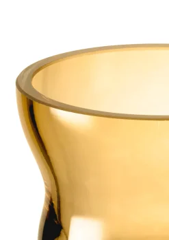 Holmegaard Calabas lantern 7.5 cm, Amber Yellow Hot