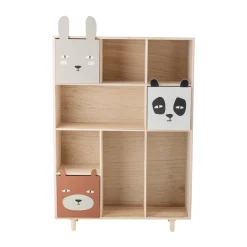 Bloomingville Calle bookshelf 89.5x107 cm 3 drawers, Nature BeigeMulti Sale