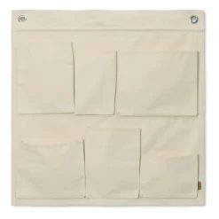 Ferm Living Canvase wall pockets wall storage, 70x70 cm Beige Online