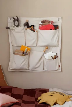 Ferm Living Canvase wall pockets wall storage, 70x70 cm Beige Online