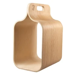 Muurla Carrier newspaper holder, Oak Beige Outlet
