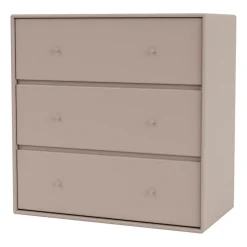 Montana CARRY dresser, 3 drawers, Mushroom Beige New