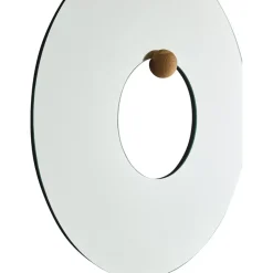 AYTM Castellum wall mirror Ø80 cm, Clear-oiled oak Transparent Online