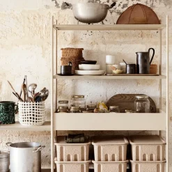 Ferm Living Ceramic braided basket Ø23.5 cm, off White Discount