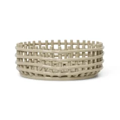 Ferm Living Ceramic braided bowl, cashmere Beige Outlet