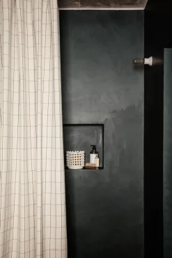 Ferm Living Chambray shower curtain, Checked Beige Discount