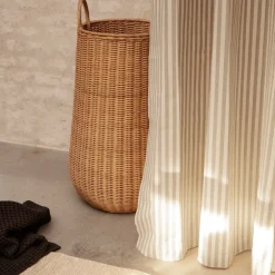 Ferm Living Chambray shower curtain, Sand-off white BeigeWhite