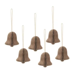 Broste Copenhagen Chime bell Christmas tree decoration, Natural Brown Sale