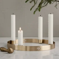 Ferm Living Circle brass candleholder, small Gold-coloured Sale