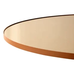 AYTM Circum mirror small, amber BeigeYellowGold-coloured Best