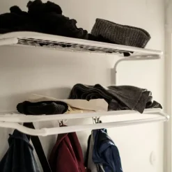 Essem Design Classic 650 hat shelf, /chrome, 2 levels, 60 cm Black Outlet