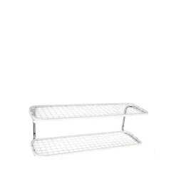 Essem Design Classic 650 shoe shelf, /chrome, 2 levels, 90 cm White