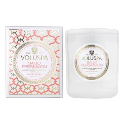 Voluspa Classic Maison Blanc scented 60 hours, Saijo Persimmon Gold-colouredWhite Best