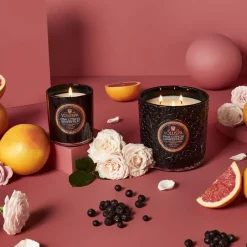 Voluspa Classic Maison Noir scented 60 hours, Pink Citron Grapefruit Gold-colouredBlack Sale