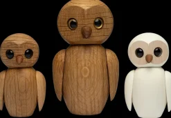 Spring Copenhagen Clever owl decoration 10 cm, Oak Beige Hot