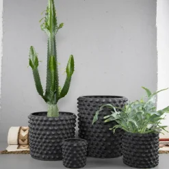 DBKD Cloudy pot dark , mini, Ø 15 cm Grey