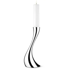 Georg Jensen Cobra floor candleholder, small, 40 cm GreySilver-coloured Clearance
