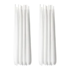 Georg Jensen Cobra Hanukkah candles 18-pack, White