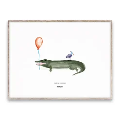 Paper Collective Coco the Crocodile poster, 30x40 cm GreenMulti