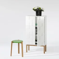 A2 Collect cabinet 2010 oak, Oak leg White Best