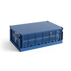 HAY Colour Crate lid large, Dark Blue Best