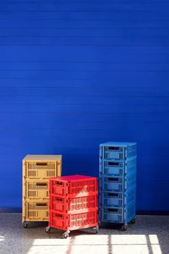 HAY Colour Crate lid medium, Golden Yellow New