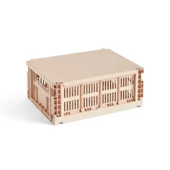 HAY Colour Crate lid medium, Powder Pink Discount