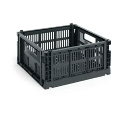 HAY Colour Crate M Square 29.5x29.5 cm, Charcoal Black