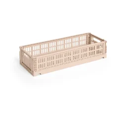 HAY Colour Crate Mini Oblong 13x34.5 cm, Powder Beige Clearance