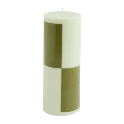 HAY Column Candle block candle medium 20 cm, Light -army Green Hot