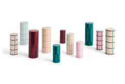 HAY Column Candle block candle large 25 cm, Green-dark green Multi New