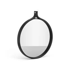 Swedese Comma Mirror round Ø40 cm, Ash oiled Black Discount