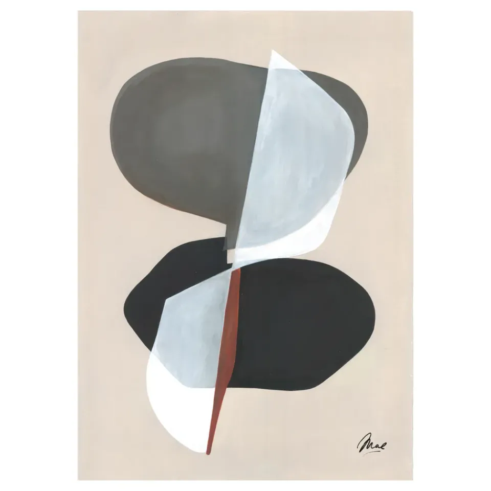 Paper Collective Composition 01 poster, 30x40 cm Grey