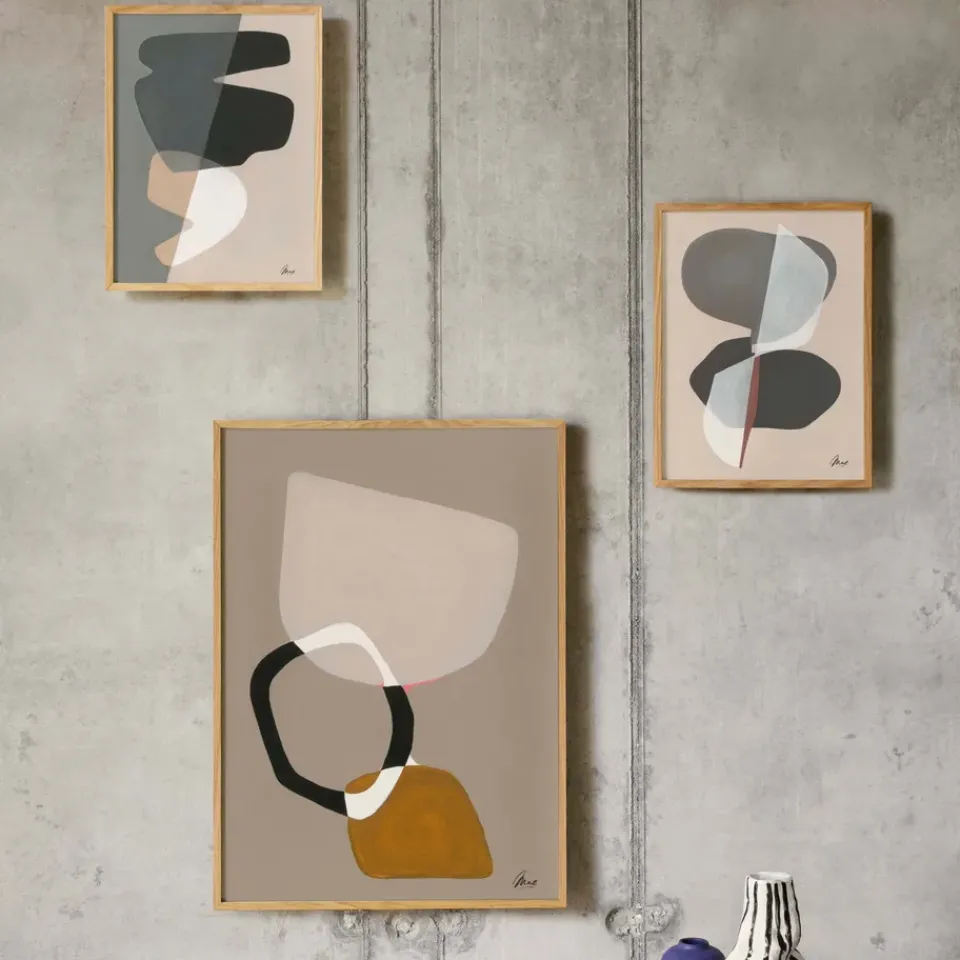 Paper Collective Composition 01 poster, 30x40 cm Grey