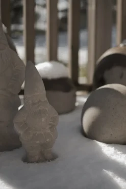 DBKD Concrete Santa Christmas decoration, Concrete, medium Grey Clearance