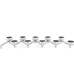 KLONG Constella candle holder large, aluminum Silver-coloured Outlet