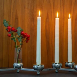 KLONG Constella candle sticks small, aluminum Silver-coloured Outlet