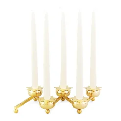 KLONG Constella manschett stars 5 pack, Brass Gold-coloured