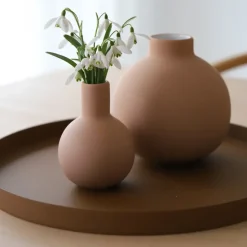 Cooee Design Cooee tray 30 cm round, coconut Brown Clearance