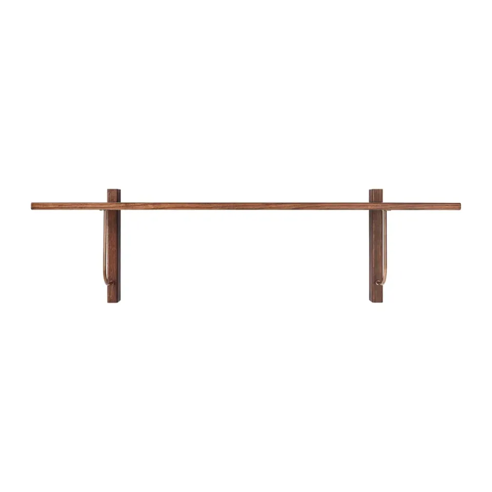 Audo Copenhagen Corbel shelf 100x30cm, Dark stained oak Brown Outlet