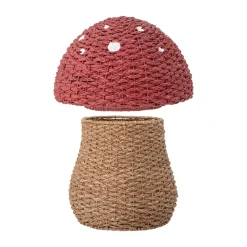 Bloomingville Corintha storage basket with lid Ø43x61 cm, Red Clearance