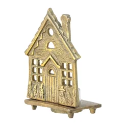 Bloomingville Crista tealight holder 6x14 cm, Brass Gold-coloured Discount