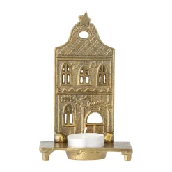 Bloomingville Crista tealight holder 5.5x14 cm, Brass Gold-coloured Discount