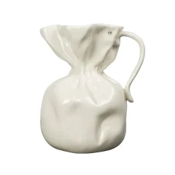 Byon Crumple vase, White Clearance