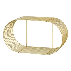 AYTM Curva wallshelf, Gold Gold-coloured Hot