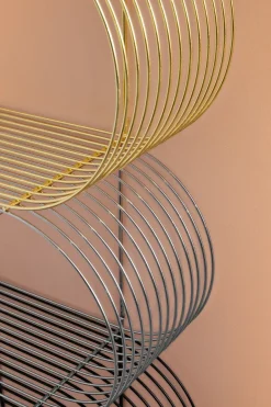 AYTM Curva wallshelf, Gold Gold-coloured Hot