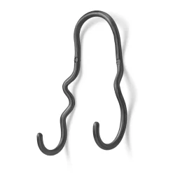 Ferm Living Curvature hook double, brass Black Sale