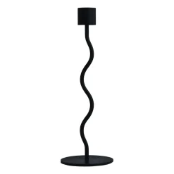 Cooee Design Curved candle holder 23 cm, Black