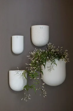 DBKD Cut wall-hang flower pot , large White Clearance
