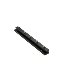 Fritz Hansen Cutter coat rack, Oak, -stained, 5 knobs Black